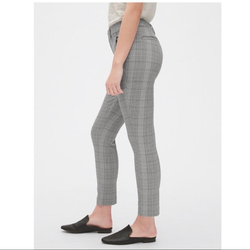 GAP skinny plaid pants